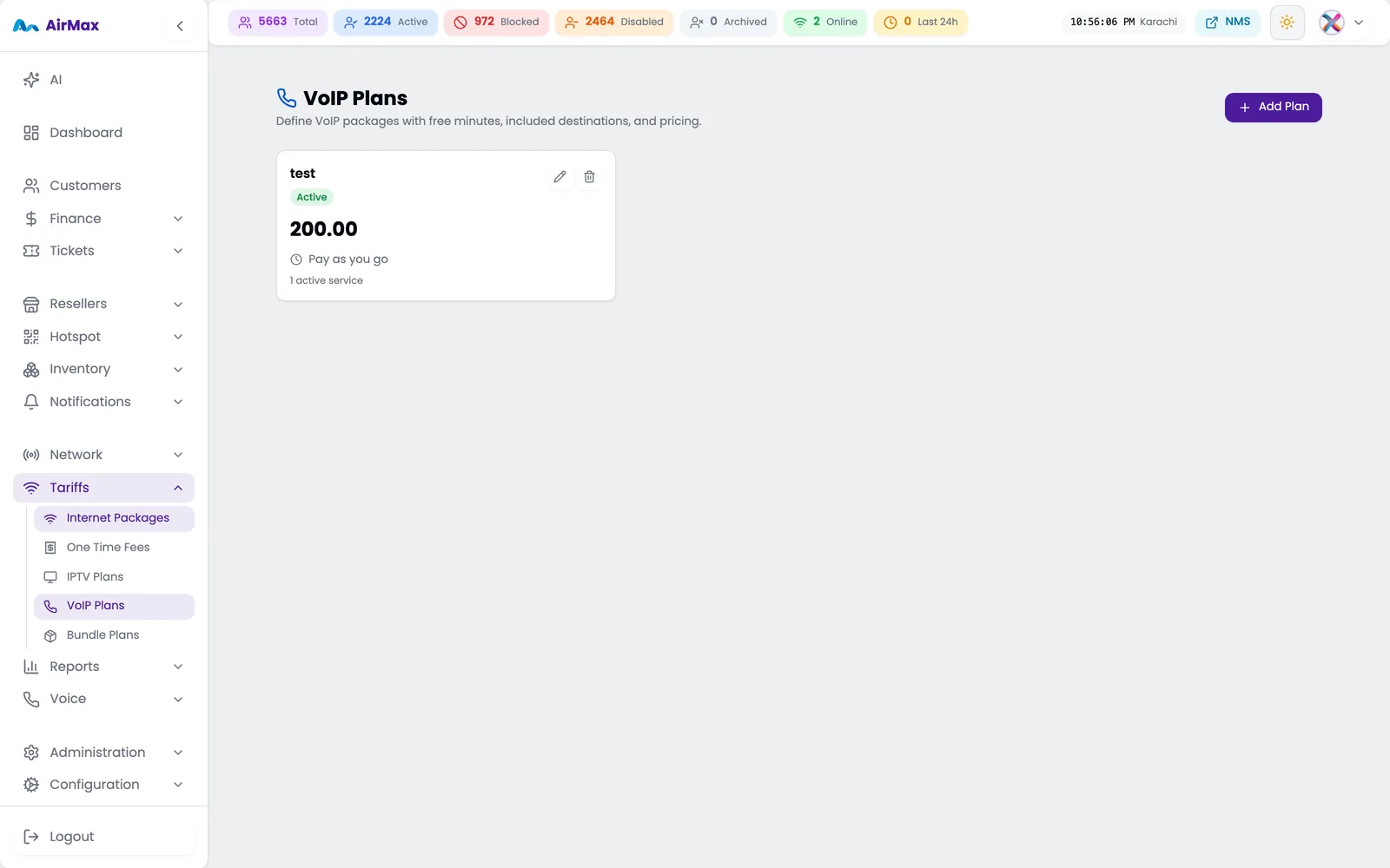 VoIP plans bundling free minutes, included destinations and package pricing